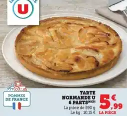 Super U Tarte normande u 6 parts offre