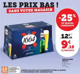 U Express Biere blonde 16645,5° offre
