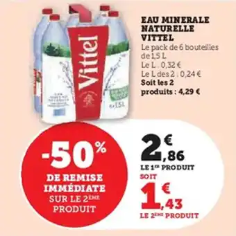 U Express Eau minerale naturelle vittel offre