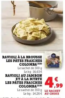 U Express Ravioli à la brousse les påtes fraiches colomba offre