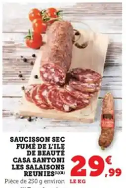 U Express Saucisson sec fumé de l'ile de beauté casa santoni les salaisons reunies offre