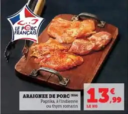 U Express Araignee de porc offre