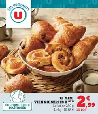 U Express 12 mini viennoiseries u offre