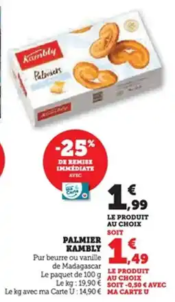 U Express Palmier kambly offre