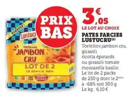 U Express Pates farcies lustucru offre
