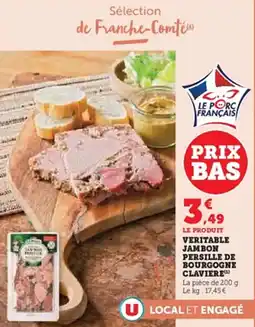 U Express Veritable jambon persille de bourgogne claviere offre