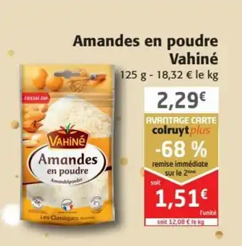 Colruyt Amandes en poudre vahiné offre