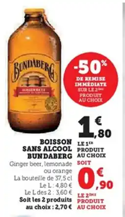 U Express Boisson sans alcool bundaberg offre