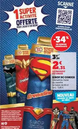 U Express Sirop dc comics offre