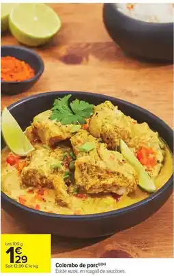 Carrefour Drive Colombo - de porc offre