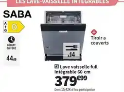 Conforama Saba - lave vaisselle full intégable 60 cm offre