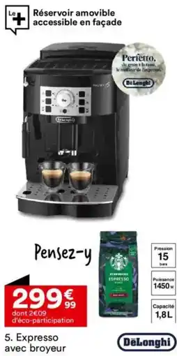 BUT Expresso avec broyeur offre