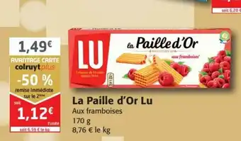 Colruyt La paille d'or lu offre