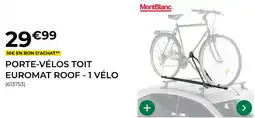 Feu Vert Porte-vélos toit euromat roof 1 vélo offre