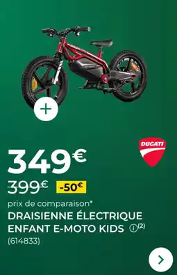 Feu Vert Draisienne électrique enfant e-moto kids offre