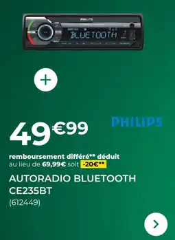 Feu Vert Autoradio bluetooth CE235BT offre