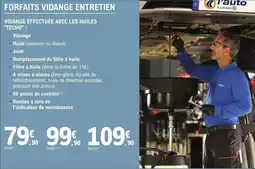 E.Leclerc L'Auto Vidange effectuée avec les huiles "tech9": 5W40 offre