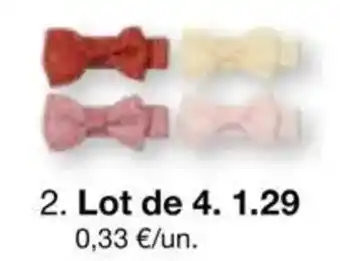 Zeeman Petit nœud sur barrette offre