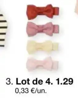 Zeeman Petit nœud sur barrette offre