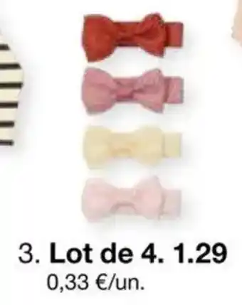 Zeeman Petit nœud sur barrette offre