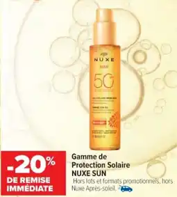 Cora x Carrefour Gamme de protection solaire nuxe sun offre