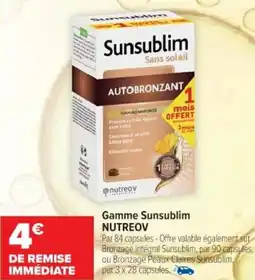 Cora x Carrefour Gamme sunsublim nutreov offre