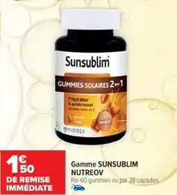 Cora x Carrefour Gamme sunsublim nutreov offre