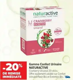 Cora x Carrefour Gamme confort urinaire naturactive offre