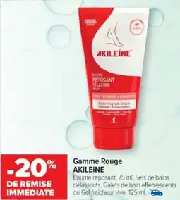 Cora x Carrefour Gamme rouge akileine offre