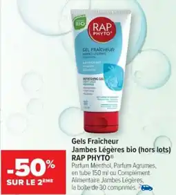 Cora x Carrefour Gels fraîcheur jambes légères bio (hors lots) rap phyto offre