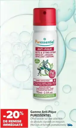 Cora x Carrefour Gamme anti-pique puressentiel offre