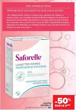 Cora x Carrefour Lingettes saforelle offre