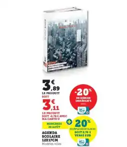 Super U Agenda scolaire offre