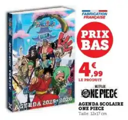 Super U Agenda scolaire one piece offre