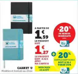 Super U Carnet u offre