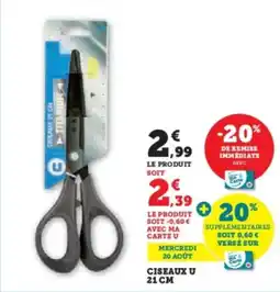 Super U Ciseaux u offre