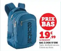 Super U Sac à dos u uni offre