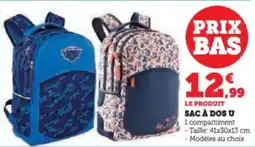 Super U Sac à dos u offre