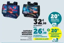 Super U Cartable megacars / megabikes offre