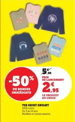 Super U Tee shirt enfant offre