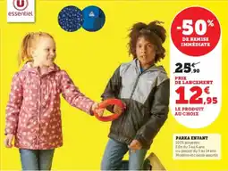 Super U Parka enfant offre