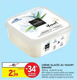 Intermarché Crème glacée au yaourt erhard offre
