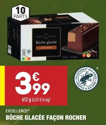 Bûche glacée façon rocher