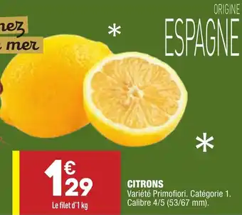ALDI Citrons offre