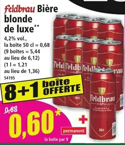 Norma Feldbrau Bière blonde de luxe offre