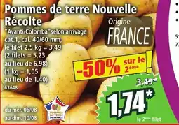 Norma Pommes de terre Nouvelle Récolte offre