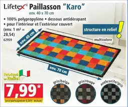 Norma Lifetex Paillasson "Karo" offre
