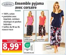 Norma Ensemble pyjama avec corsaire offre