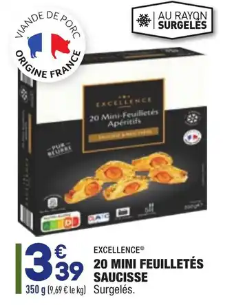 ALDI 20 Mini feuilletés saucisse offre