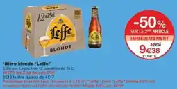 Monoprix Bière blonde leffe offre